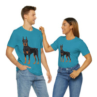 Doberman Pinscher Unisex Jersey Short Sleeve Tee