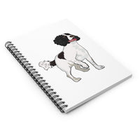 English Springer Spaniel Spiral Notebook - Ruled Line, 118 pages, Can Add Text to Cover, Change Color, Made in the USA!!