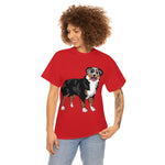 Australian Shepherd Unisex Heavy Cotton Tee, S-5XL, 12 Colors, 100% Cotton, Light Fabric, FREE Shipping, Made in USA!!