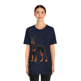 Doberman Pinscher Unisex Jersey Short Sleeve Tee