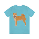 Shiba Inu Unisex Jersey Short Sleeve Tee, S - 3XL, 16 Colors, 100% Cotton, Light Fabric, FREE Shipping, Made in USA!!