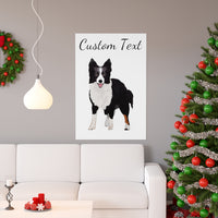 Border Collie Premium Matte vertical posters, 7 Sizes, Customizable, Personalized, FREE Shipping, Made in the USA!!