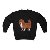 Ruby Cavalier King Charles Spaniel Unisex Heavy Blend™ Crewneck Sweatshirt, S - 3XL, 11 Colors, Cotton/Polyester, Made in the USA!!