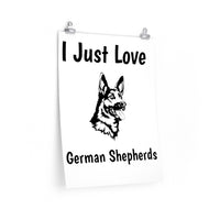 German Shepherd Premium Matte vertical posters, 7 Sizes, Matte Finish, Museum Grade Paper, FREE Shipping, Made in USA!!