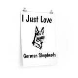 German Shepherd Premium Matte vertical posters, 7 Sizes, Matte Finish, Museum Grade Paper, FREE Shipping, Made in USA!!