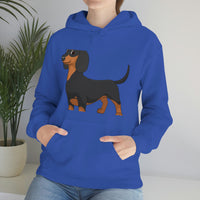 Dachshund Unisex Heavy Blend™ Hooded Sweatshirt, S - 5XL, 13 Colors, Cotton/Polyester, FREE Shipping, Made in USA!!