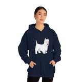 West Highland White Terrier Unisex Heavy Blend™ Hooded Sweatshirt, S - 5XL, Cotton/Polyester, FREE Shipping, Made in USA!!