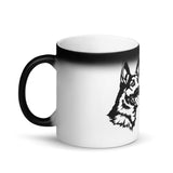 German Shepherd Matte Black Magic Mug