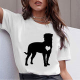 Dog T-Shirt, Beagle, Border Collie, Malinois, Bull Terrier, Rottweiler, Whippet, Greyhound, Tops, Female