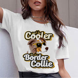 Dog T-Shirt, Beagle, Border Collie, Malinois, Bull Terrier, Rottweiler, Whippet, Greyhound, Tops, Female