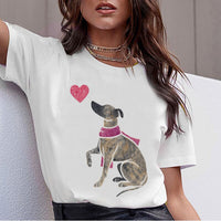 Dog T-Shirt, Beagle, Border Collie, Malinois, Bull Terrier, Rottweiler, Whippet, Greyhound, Tops, Female