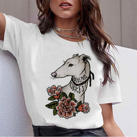 Dog T-Shirt, Beagle, Border Collie, Malinois, Bull Terrier, Rottweiler, Whippet, Greyhound, Tops, Female