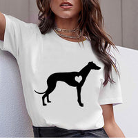 Dog T-Shirt, Beagle, Border Collie, Malinois, Bull Terrier, Rottweiler, Whippet, Greyhound, Tops, Female