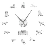 German Shorthaired Pointer Dog Breed Modern 3D DIY Wall Clock  Deutsch Kurzhaar Wall Watch Pet Lover Gift Creative Show