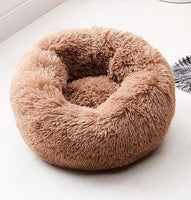 Plush Bed Soft Long Plush Bed Round Pet Dog Bed For Small Dogs Cats Nest Winter Warm Sleeping Bed Puppy Mat