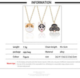 Cute Dog Necklace For Women Animals Puppy Doggy Pendant Kawaii Shiba Inu Husky Poodle Necklaces&Pendants Christmas Xmas Jewelry