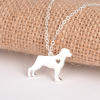 Rottweiler Necklace, Gold, Silver 1pc Fashionable, Custom Dog Necklace, Dog Breed, Pet Jewelry,  New Puppy, Memorial Gift