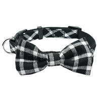 Bownot Dog Collar Plaid Cat Dog Collars Breakaway Small Dog Collar for Small Dog Puppy Kitten Pets Chihuahua Toy Poodle