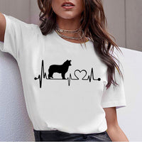 Dog T-Shirt, Beagle, Border Collie, Malinois, Bull Terrier, Rottweiler, Whippet, Greyhound, Tops, Female