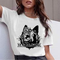 Dog T-Shirt, Beagle, Border Collie, Malinois, Bull Terrier, Rottweiler, Whippet, Greyhound, Tops, Female