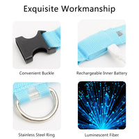 LED Dog Collar, USB Charging,  Anti-Lost/Avoid Car Accident Collar For Dogs, Puppies, LED Supplies, Pet Products