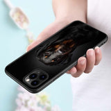 Rottweiler Black Silicone Phone Case, iPhone 11, 11 Pro, XS, MAX XR, X, 8, 7, 6S, 6 Plus, 5S, Gloss Phone Case Cover