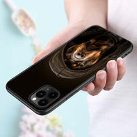 Rottweiler Black Silicone Phone Case, iPhone 11, 11 Pro, XS, MAX XR, X, 8, 7, 6S, 6 Plus, 5S, Gloss Phone Case Cover