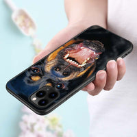 Rottweiler Black Silicone Phone Case, iPhone 11, 11 Pro, XS, MAX XR, X, 8, 7, 6S, 6 Plus, 5S, Gloss Phone Case Cover