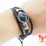 Rottweiler Glass Cabochon Bracelet, Sheltie, Shar Pei Dog, Multilayer Leather Bracelet, Fashion Accessories, Jewelry