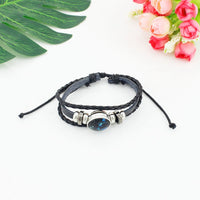 Rottweiler Glass Cabochon Bracelet, Sheltie, Shar Pei Dog, Multilayer Leather Bracelet, Fashion Accessories, Jewelry