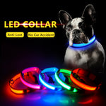 LED Dog Collar, USB Charging,  Anti-Lost/Avoid Car Accident Collar For Dogs, Puppies, LED Supplies, Pet Products