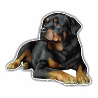 Rottweiler Dog Car Decoration, 11CMx9.6CM,  PVC Car Sticker, Decal,