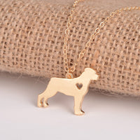 Rottweiler Necklace, Gold, Silver 1pc Fashionable, Custom Dog Necklace, Dog Breed, Pet Jewelry,  New Puppy, Memorial Gift