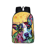 German Shepherd Cartoon Backpack, Children School Bags, Travel Backpack