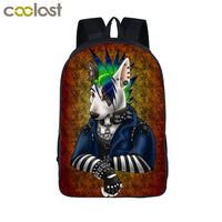 German Shepherd / Pit / Staffordshire Bull Terrier / Rottweiler Backpack For Teenager Children School Bags Boy Dog Bag