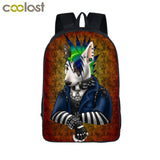 German Shepherd / Pit / Staffordshire Bull Terrier / Rottweiler Backpack For Teenager Children School Bags Boy Dog Bag