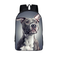 German Shepherd / Pit / Staffordshire Bull Terrier / Rottweiler Backpack For Teenager Children School Bags Boy Dog Bag