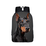 German Shepherd / Pit / Staffordshire Bull Terrier / Rottweiler Backpack For Teenager Children School Bags Boy Dog Bag