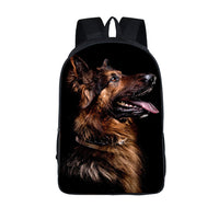 German Shepherd / Pit / Staffordshire Bull Terrier / Rottweiler Backpack For Teenager Children School Bags Boy Dog Bag