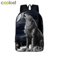 German Shepherd / Pit / Staffordshire Bull Terrier / Rottweiler Backpack For Teenager Children School Bags Boy Dog Bag