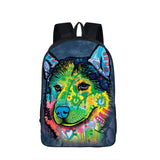 German Shepherd / Pit / Staffordshire Bull Terrier / Rottweiler Backpack For Teenager Children School Bags Boy Dog Bag