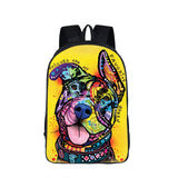 German Shepherd / Pit / Staffordshire Bull Terrier / Rottweiler Backpack For Teenager Children School Bags Boy Dog Bag