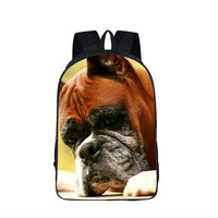 German Shepherd / Pit / Staffordshire Bull Terrier / Rottweiler Backpack For Teenager Children School Bags Boy Dog Bag