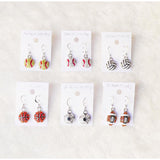 Softball Dangle Earring, Rhinestone Crystal Bling, 11 Variations, FREE Shipping