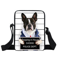 Dog Mini Messenger Bags,  Kids School Bags, Bookbag, Travel Bag, Backpack, Labrador, Rottweiler, Border Collies,   Women  Girls