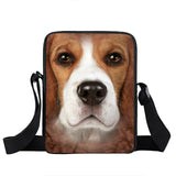 Dog Mini Messenger Bags,  Kids School Bags, Bookbag, Travel Bag, Backpack, Labrador, Rottweiler, Border Collies,   Women  Girls