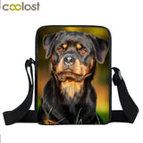 Dog Mini Messenger Bags,  Kids School Bags, Bookbag, Travel Bag, Backpack, Labrador, Rottweiler, Border Collies,   Women  Girls