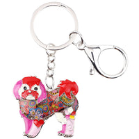 Shih Tzu Enamel Key Chain, Yorkie, Yorkshire Dog, Key Ring, Key Chain Charm,  Key Chain, Pendant Jewelry