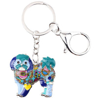 Shih Tzu Enamel Key Chain, Yorkie, Yorkshire Dog, Key Ring, Key Chain Charm,  Key Chain, Pendant Jewelry