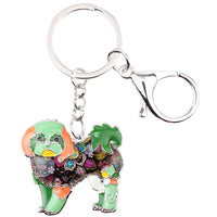 Shih Tzu Enamel Key Chain, Yorkie, Yorkshire Dog, Key Ring, Key Chain Charm,  Key Chain, Pendant Jewelry